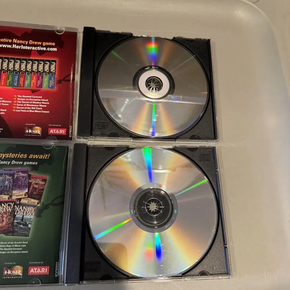 Nancy Drew PC Games Lot Haunted Carousel Secret Scarlet Hand Mystery CD-ROM